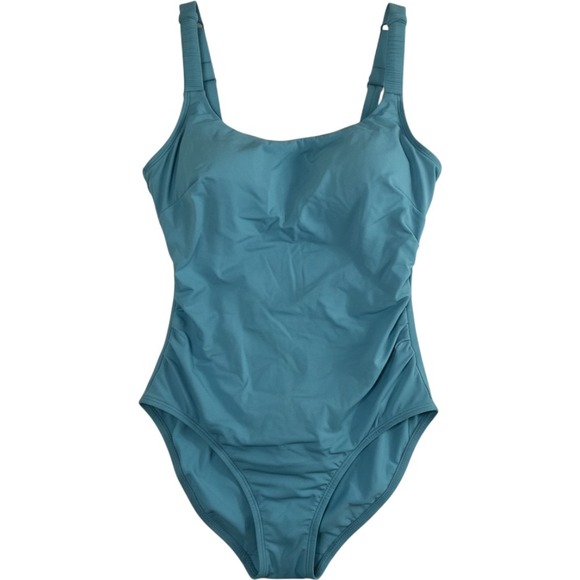 Jantzen Other - Jantzen One Piece Swimsuit Womens 20W Blue Good Ruched Underwire JZ23821M